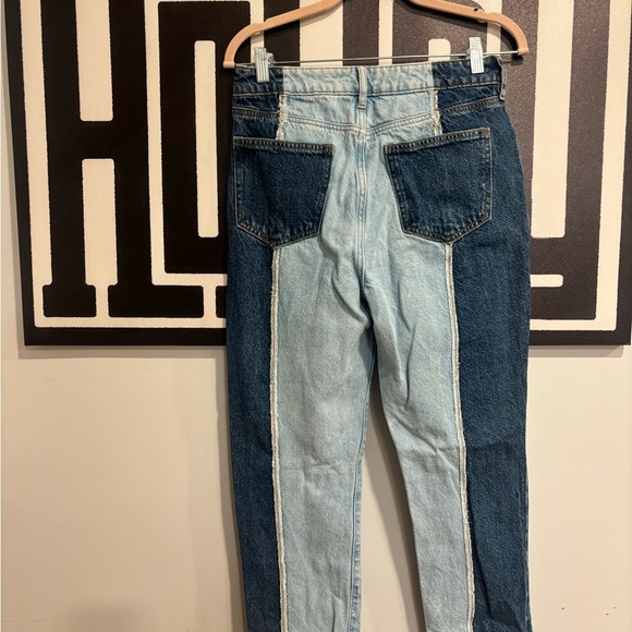 PacSun Two-Tone Straight Leg Jeans - Picture 3 of 3